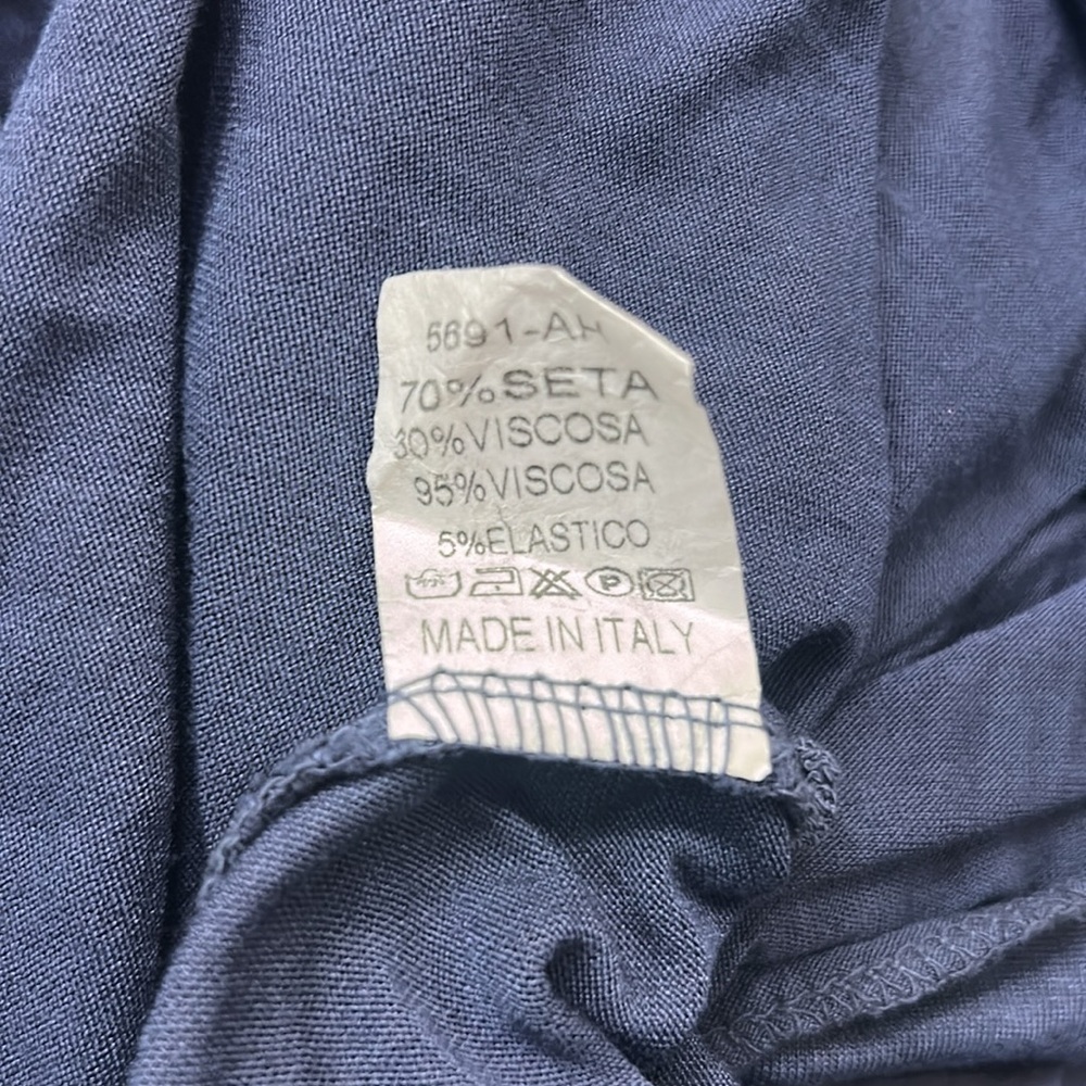 Sofia Made In Italy Sleeveless Blouson Mini Dress Blue Tie Dye Size Small - Picture 11 of 12